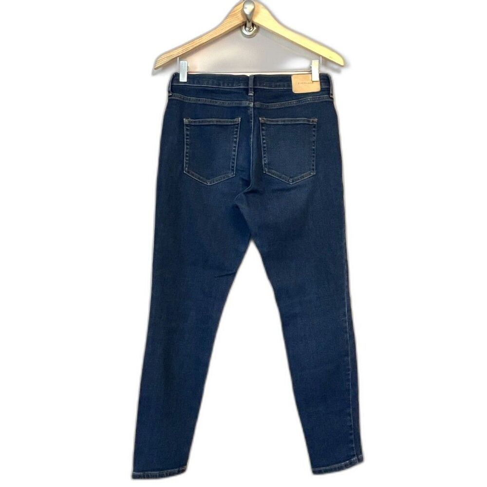 Everlane Mid-Rise Skinny Jeans Sz 29 Medium Wash Ankle Stretch Minimal Classic - Picture 3 of 4